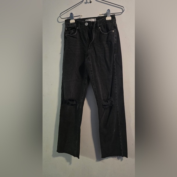 Garage Denim - Garage Black Distressed Women Jeans